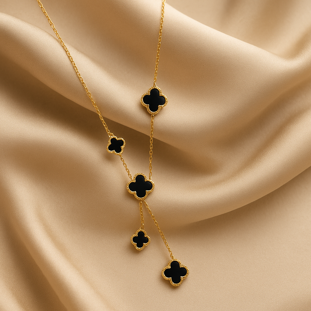 Noir Clover Luxe Necklace