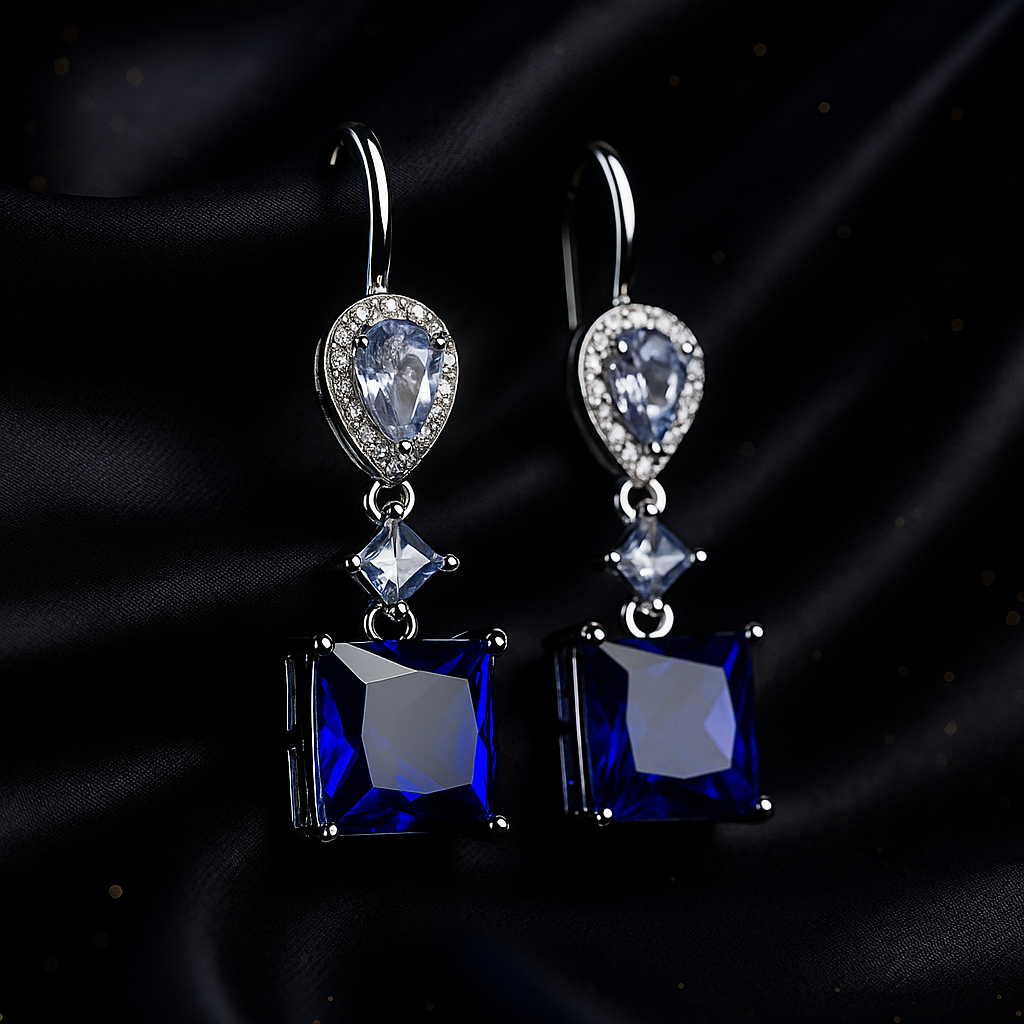 Azure Elegance Dangle Earrings