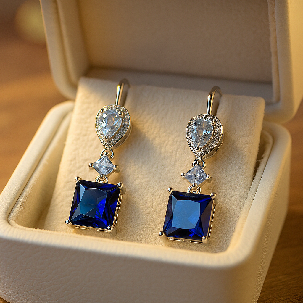 Azure Elegance Dangle Earrings