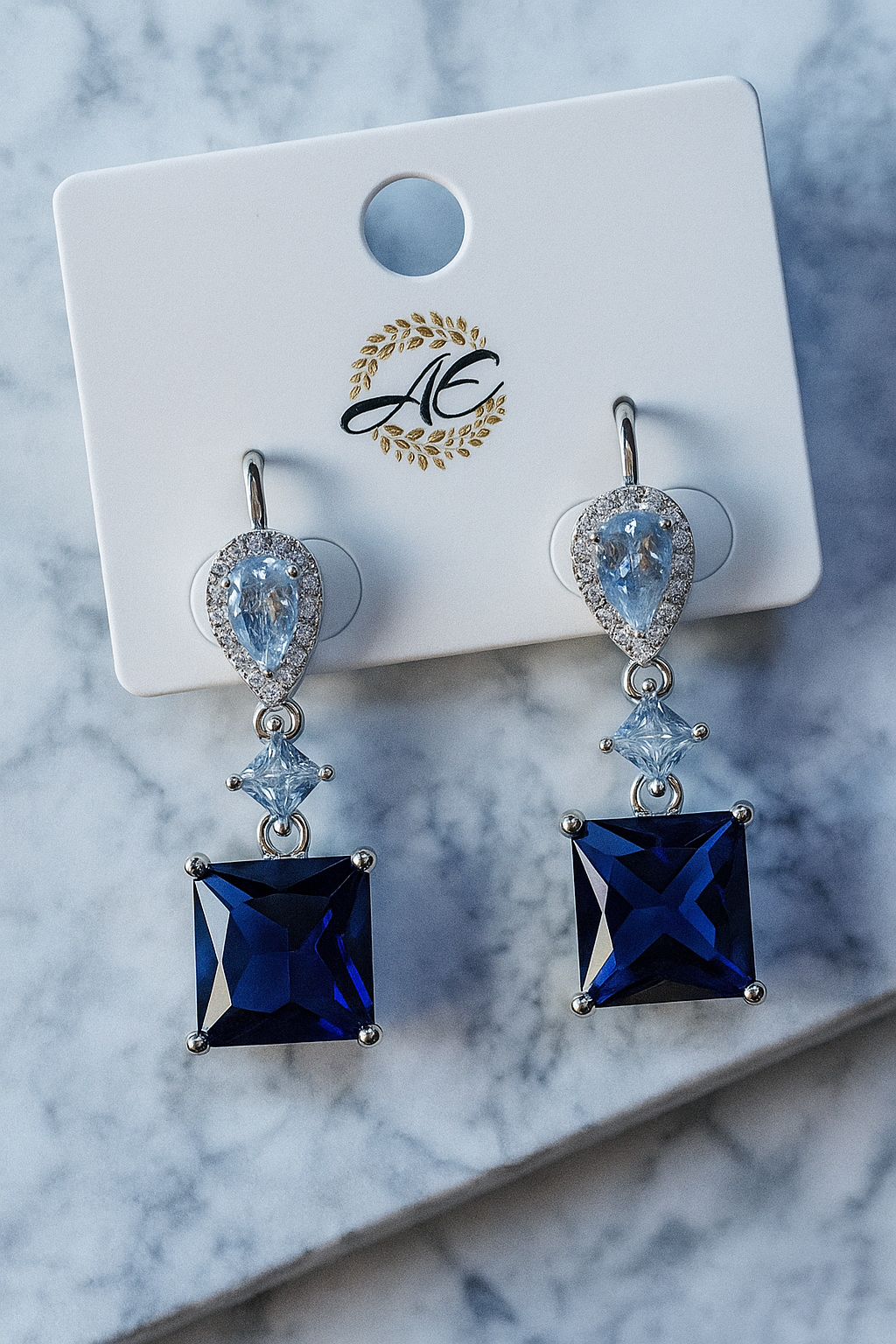 Azure Elegance Dangle Earrings