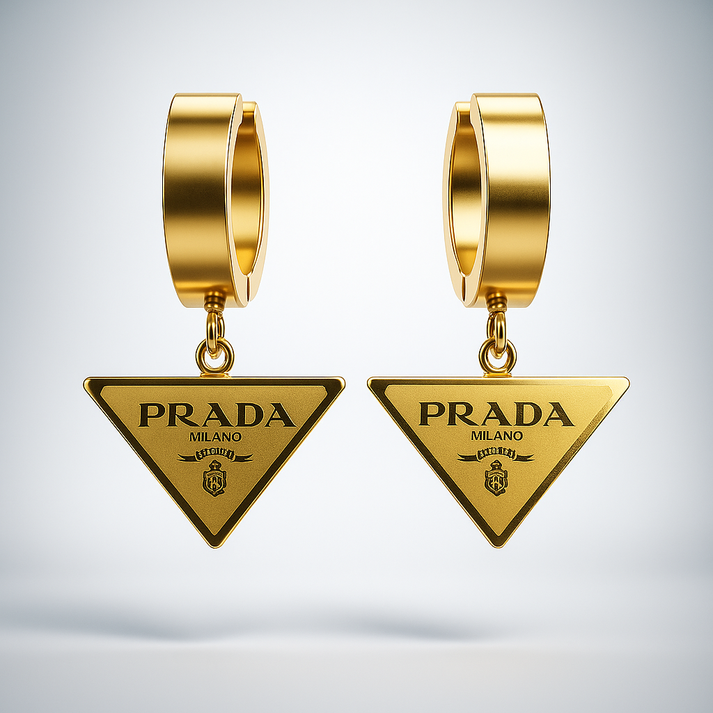Prada Triad Luxe Drop Earrings