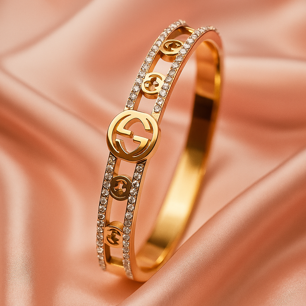 Gucci Golden Grace Crystal Bangle