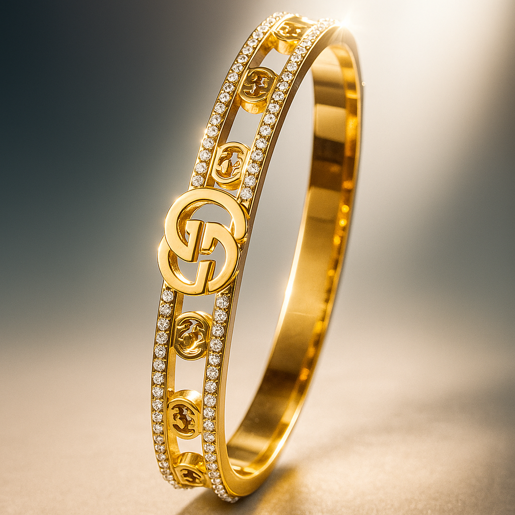 Gucci Golden Grace Crystal Bangle