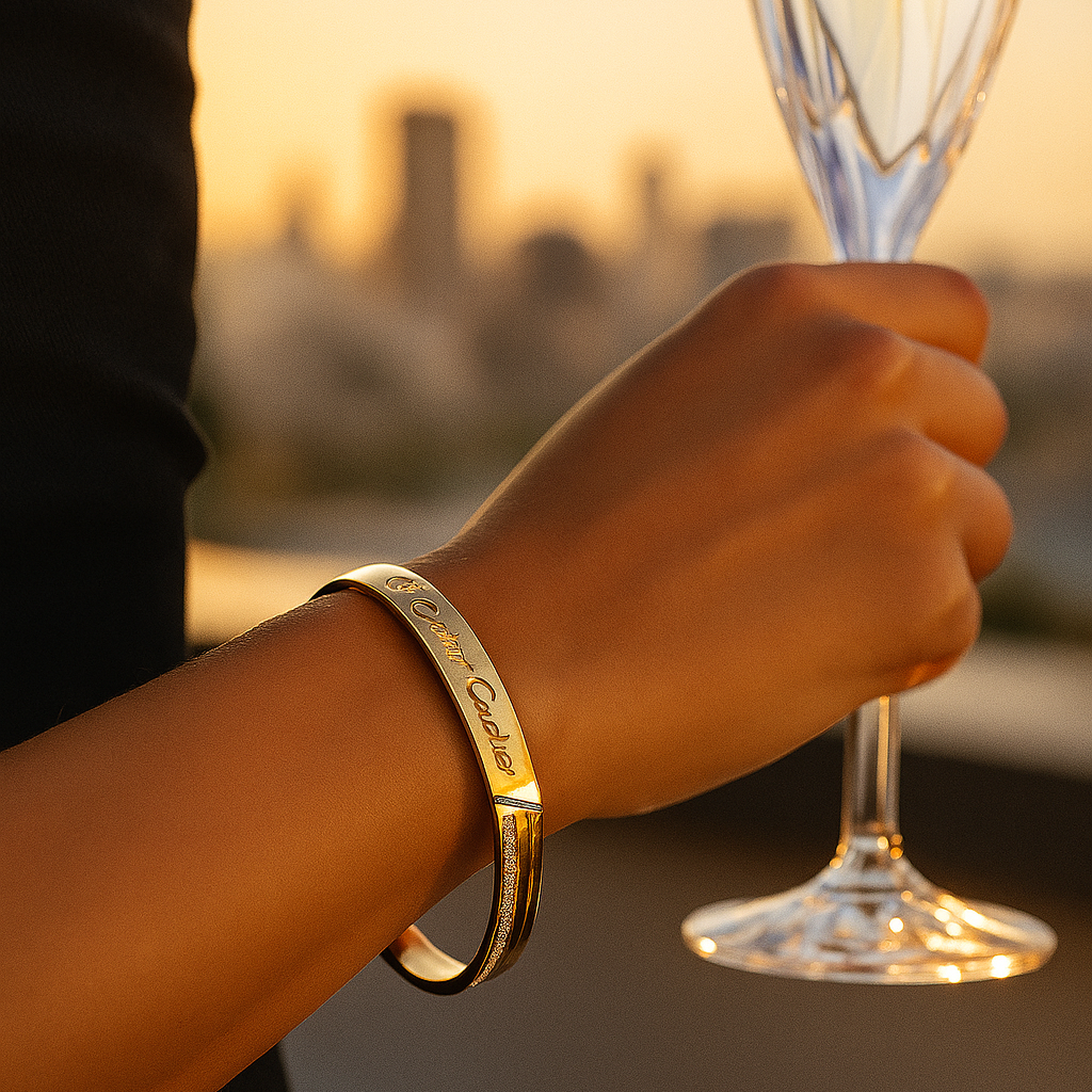 Cartier Diamond Gold Bracelet