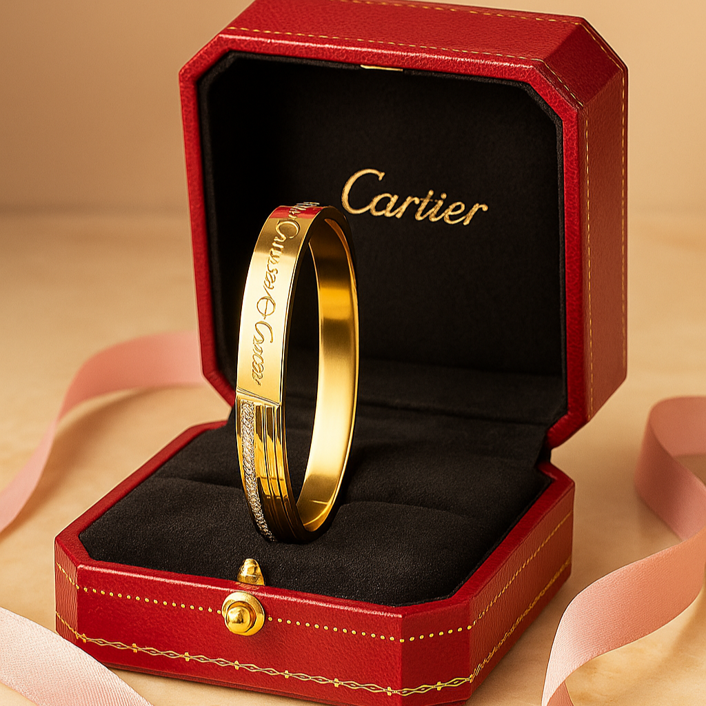 Cartier Diamond Gold Bracelet