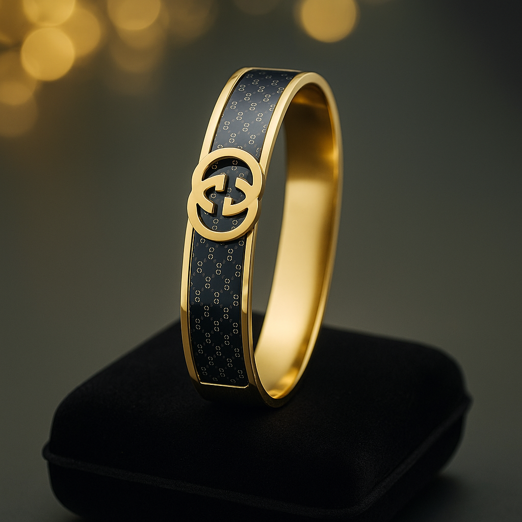 Gucci Noir Luxe Emblem Bracelet