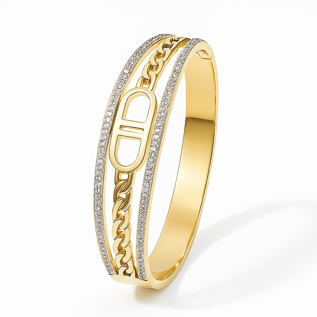 Aurum Link Luxe Bangle
