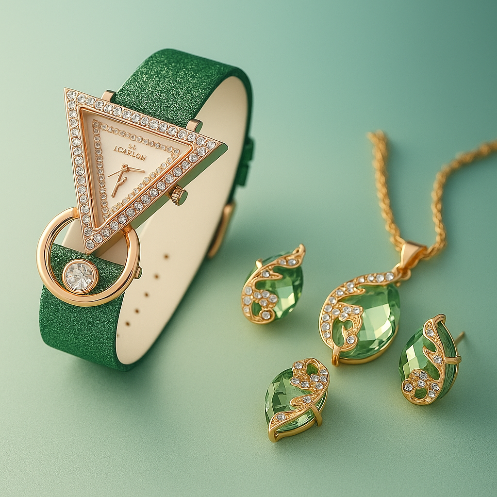 Emerald Luxe Glam Set
