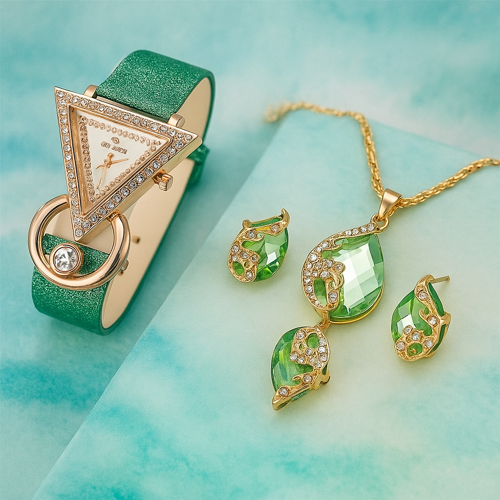 Emerald Luxe Glam Set