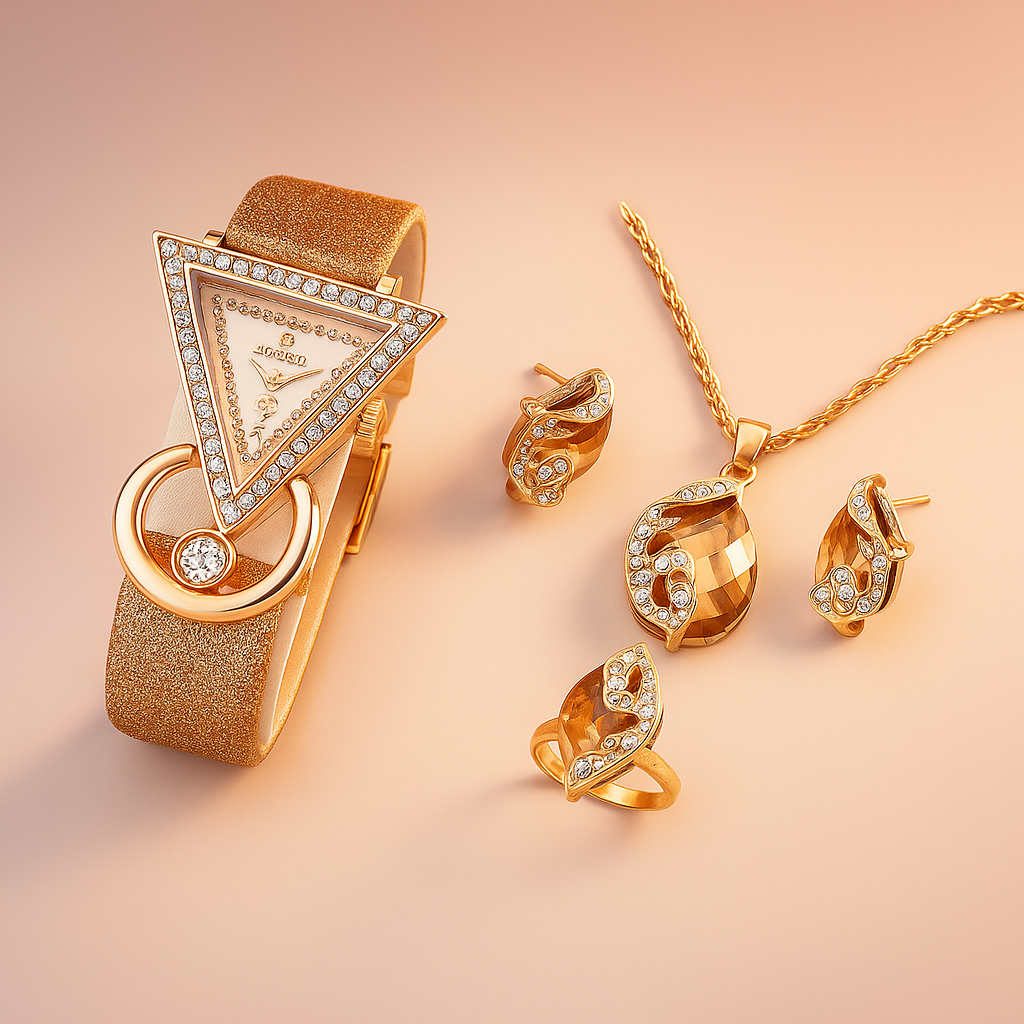 Golden Glow Glam Set
