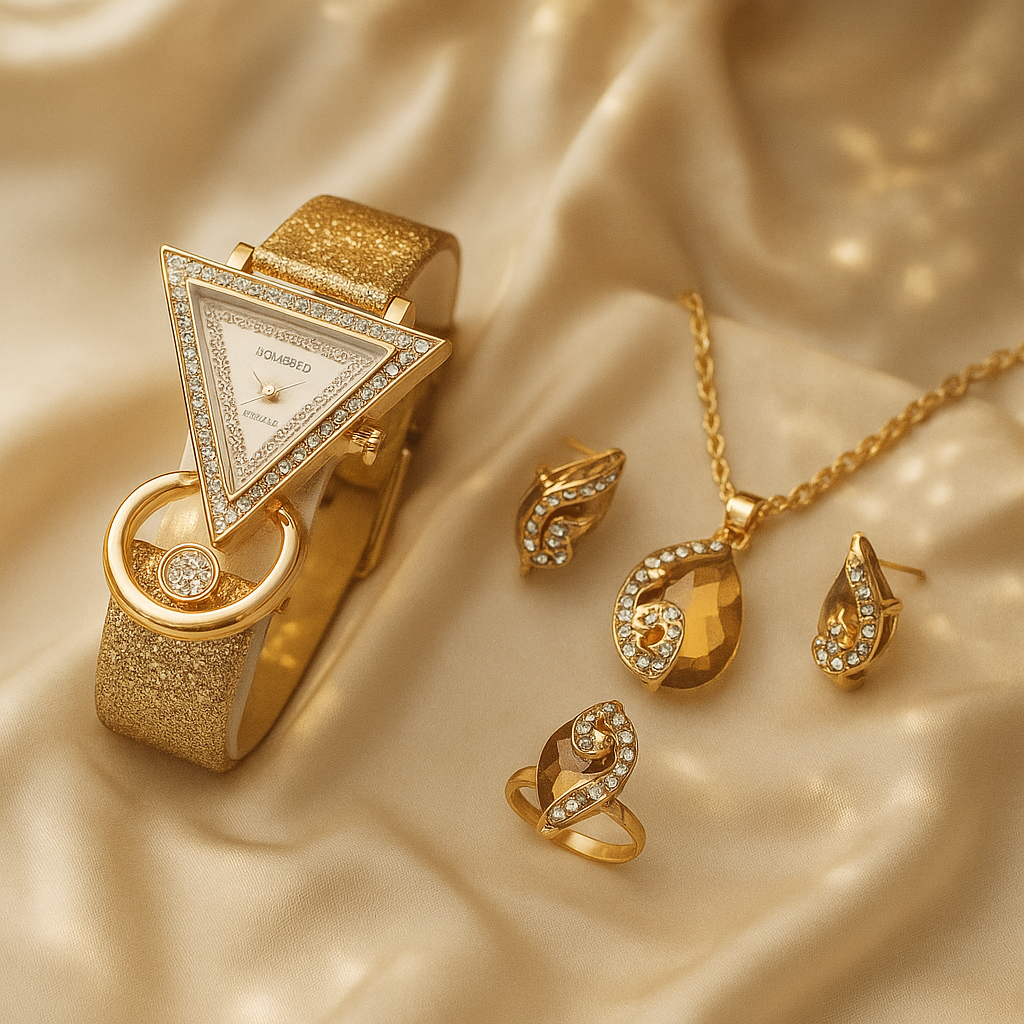 Golden Glow Glam Set