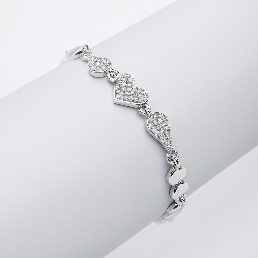 Eternal Heart Charm Bracelet