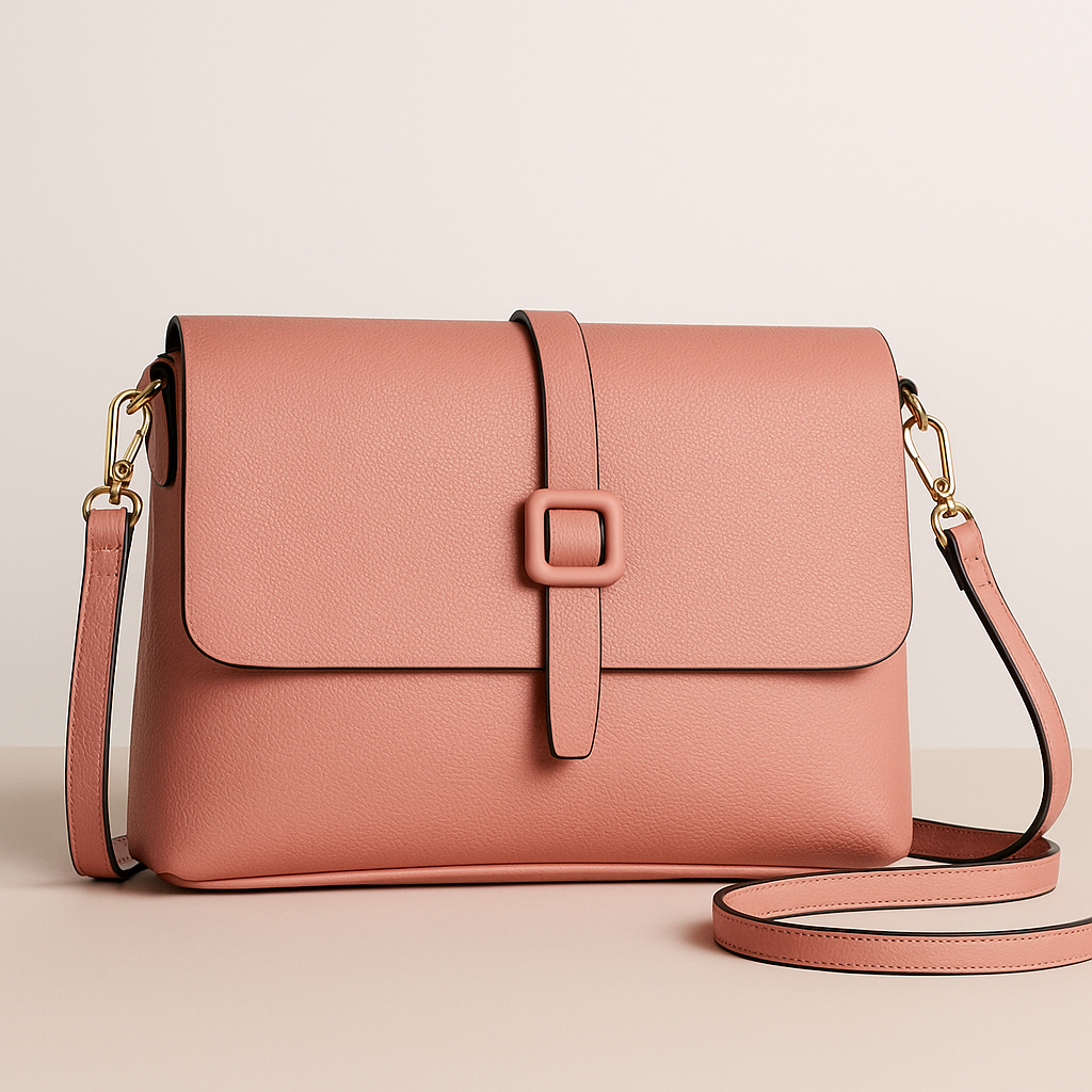 Urban Sleek Shoulder Bag - Peach