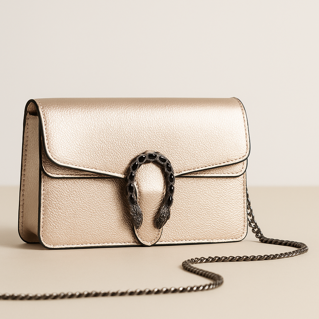 Gucci Champagne Glimmer Mini Luxe Bag