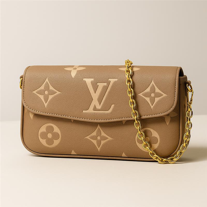 LV Aurelle Signature Flap Bag - Beige
