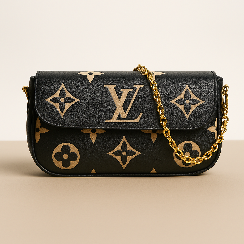 LV Aurelle Signature Flap Bag - Black