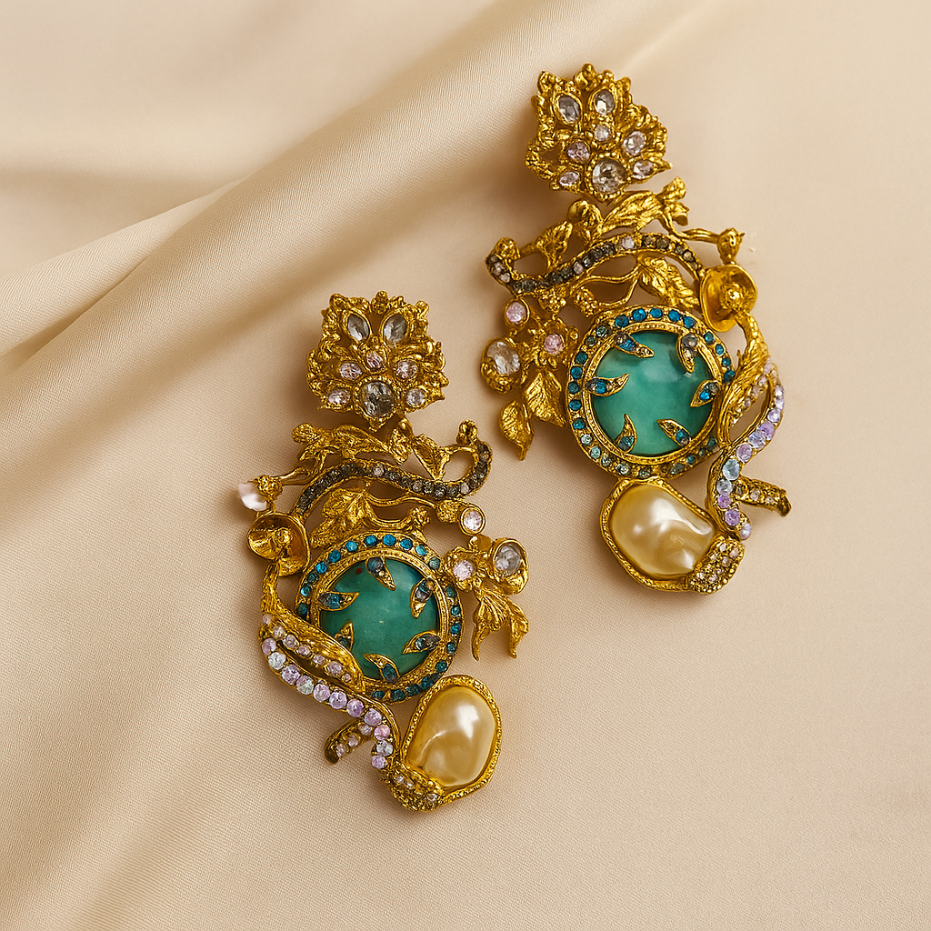 Emerald Elegance Earrings