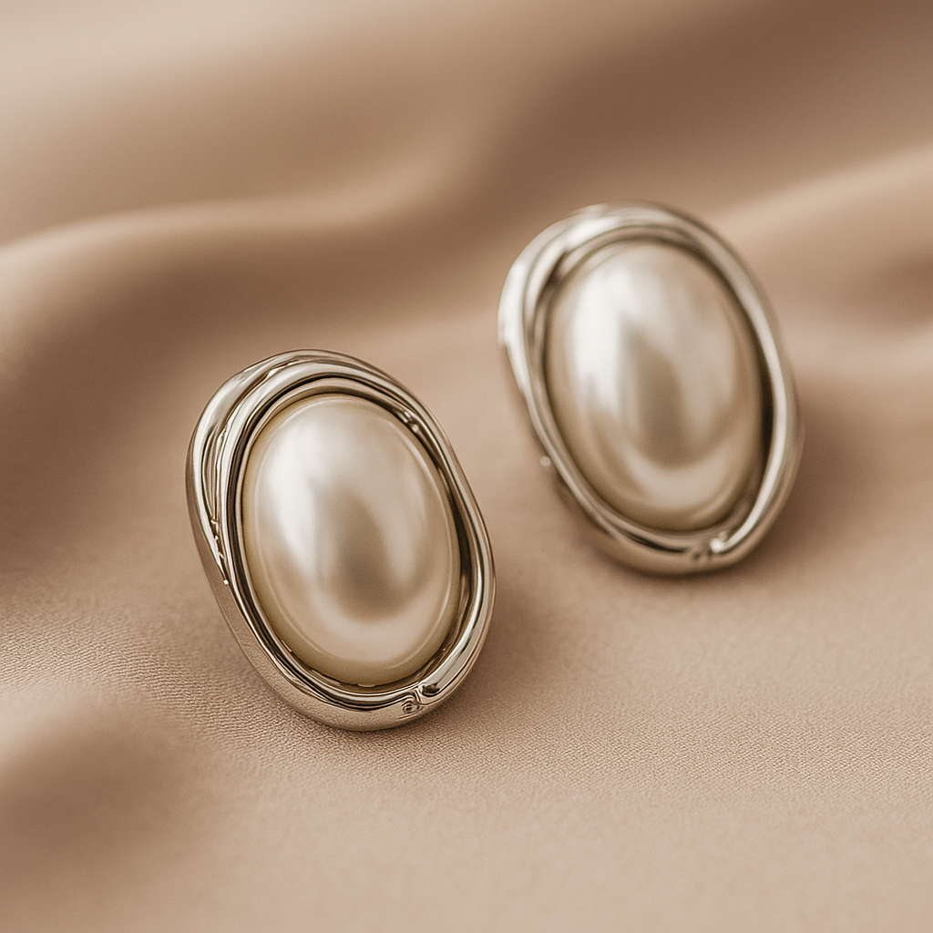 Elegance Pearl Stud Earrings