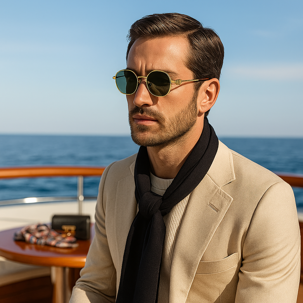 Aurum Edge™ Octagon Frame Sunglasses
