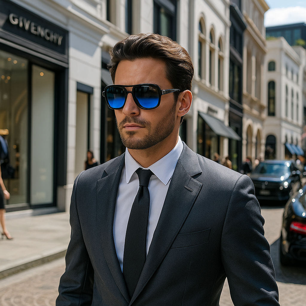 GUCCI Horizon Blue Gradient Aviators