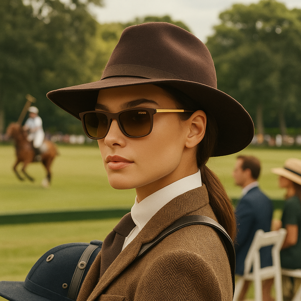 Polo Chic Brown Gradient Sunglasses