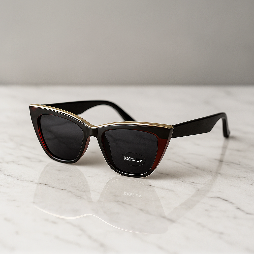 Crimson Noir Shield Sunglasses