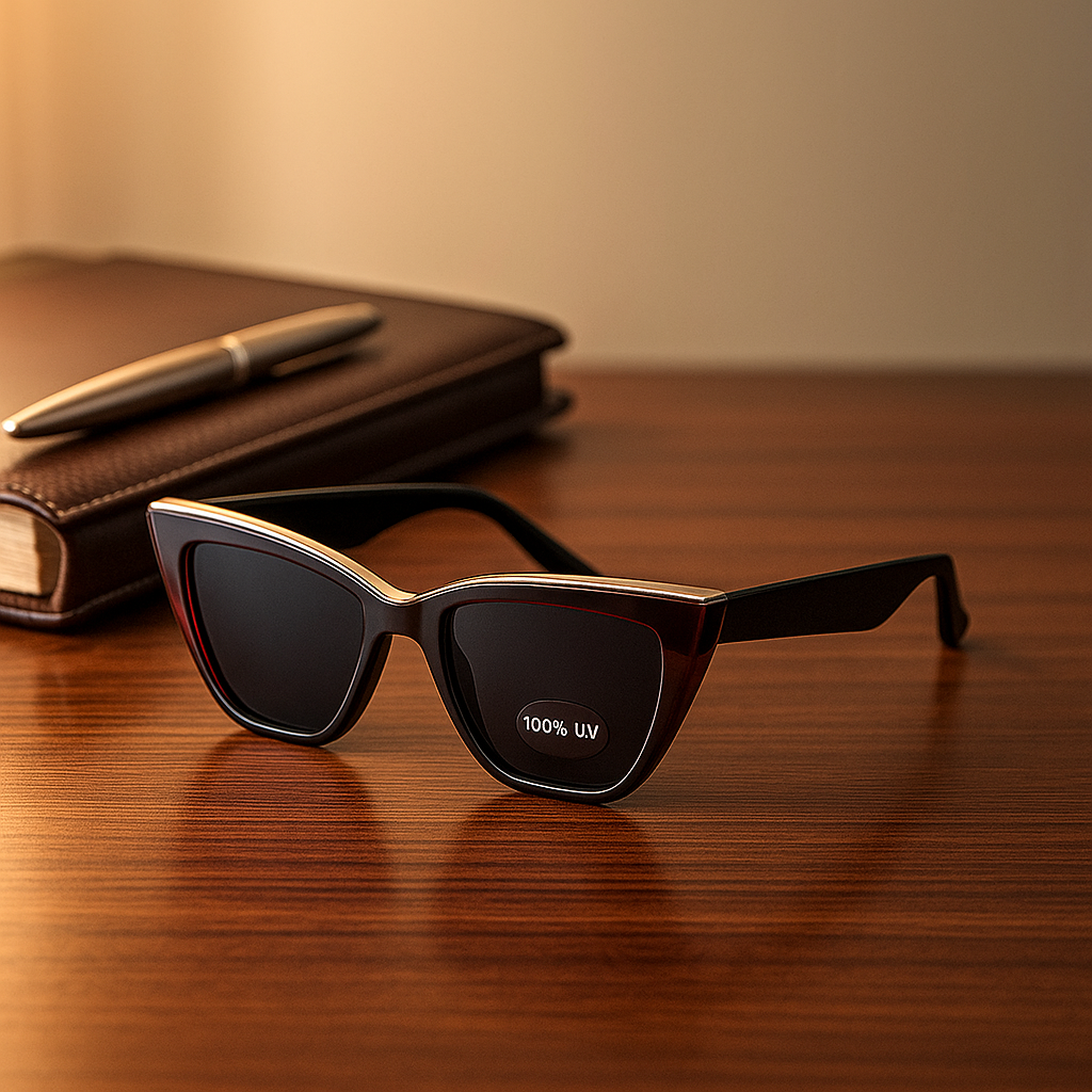 Crimson Noir Shield Sunglasses