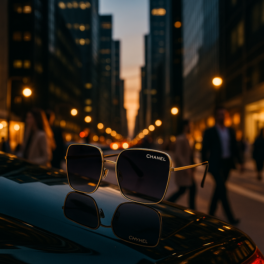Chanel Iconic Gold Square Sunglasses