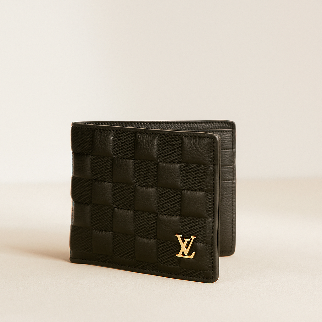 Louis Vuitton Black Leather Wallet
