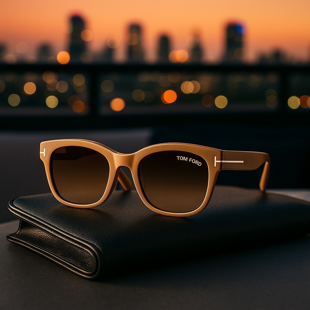 Tom Ford Sierra Acetate Sunglasses – Caramel Brown