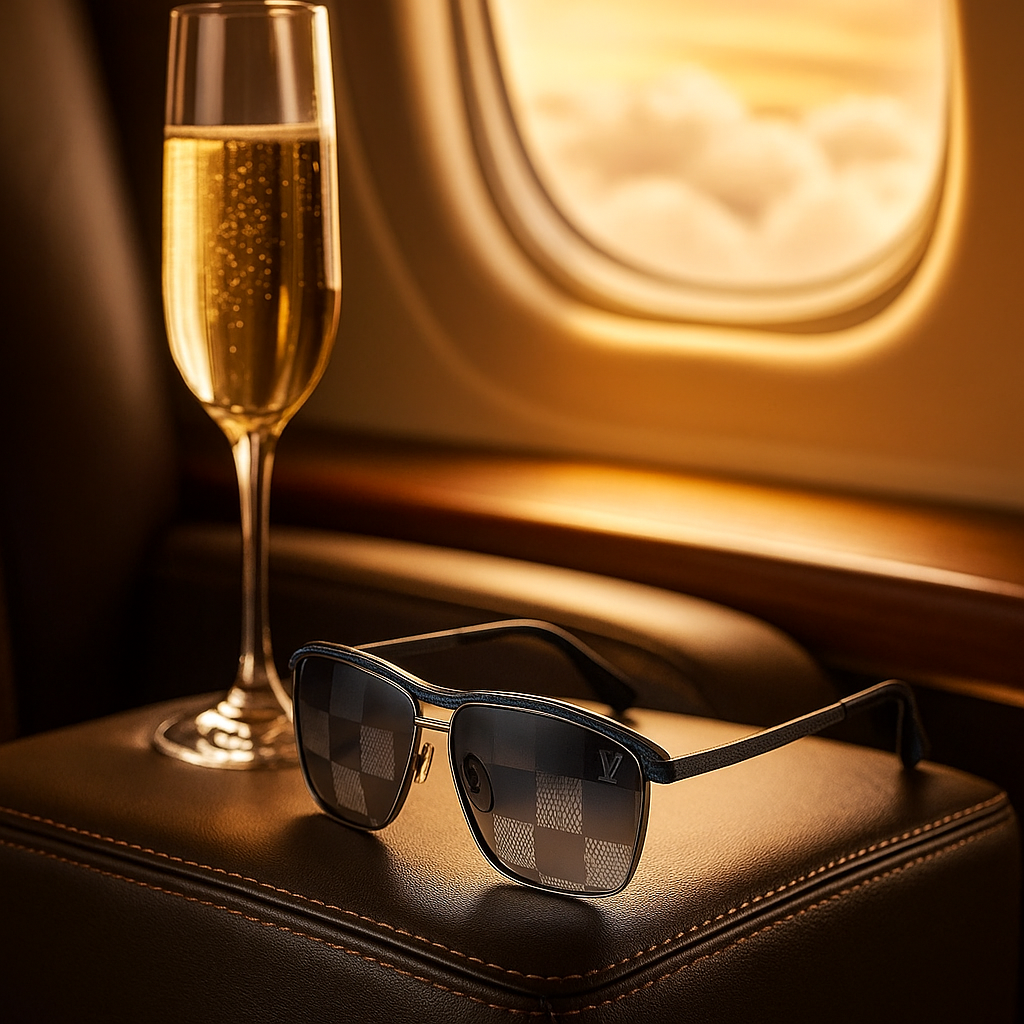 Louis Vuitton Damier Eclipse Aviator Sunglasses