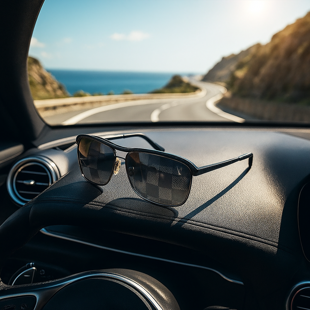 Louis Vuitton Damier Eclipse Aviator Sunglasses