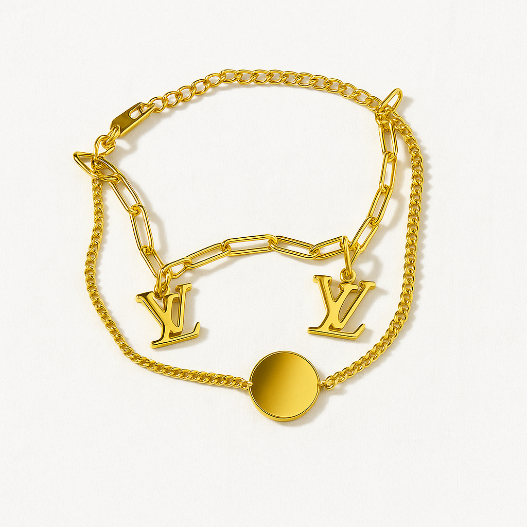 Louis Luxe Vuitton Charm Bracelet