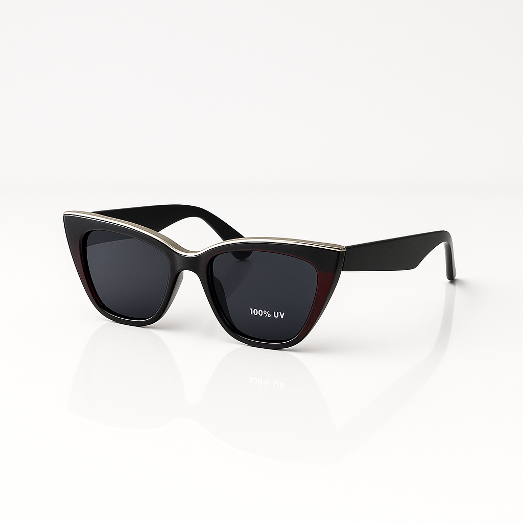 Crimson Noir Shield Sunglasses