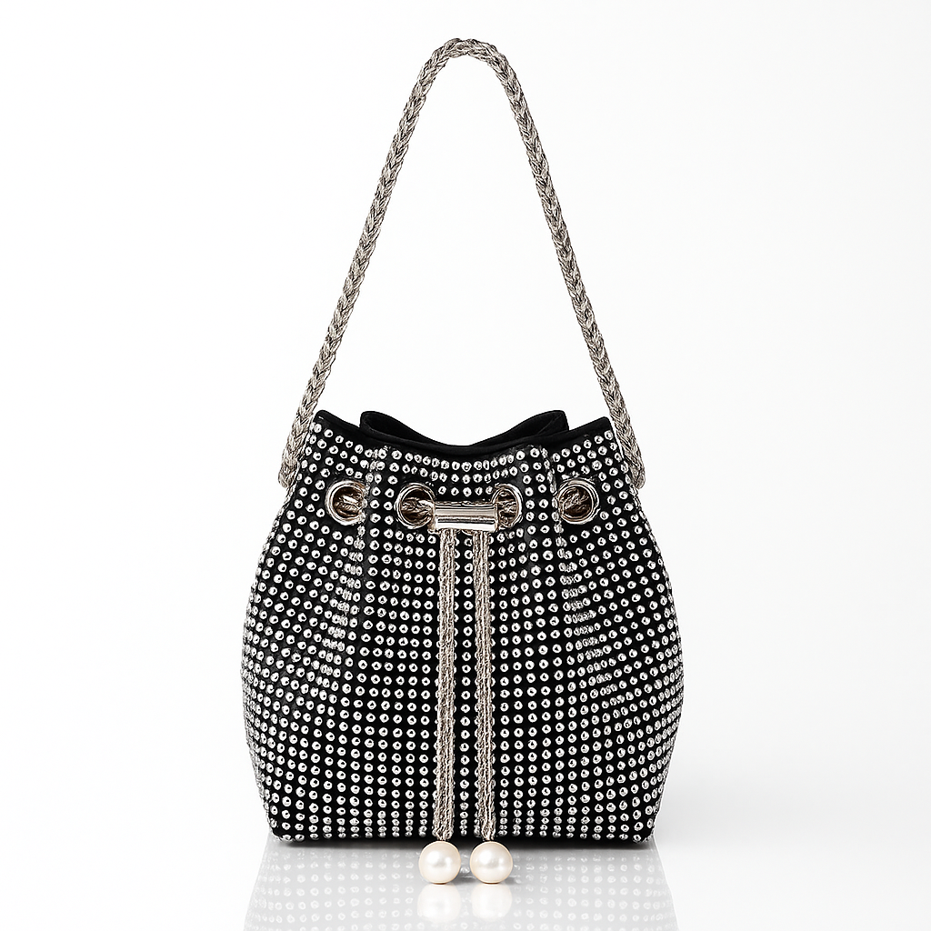 Glam Pearl Luxe Bucket Bag