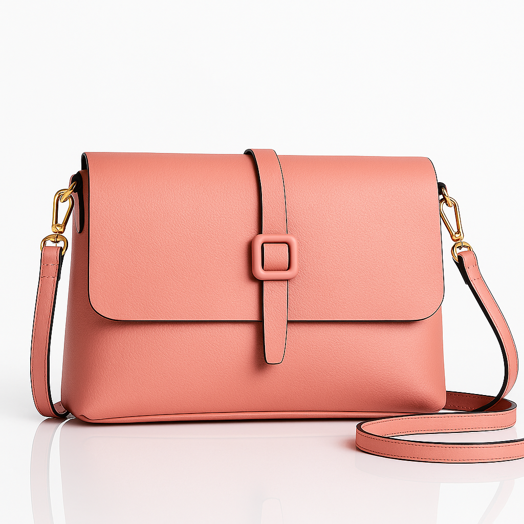 Urban Sleek Shoulder Bag - Peach