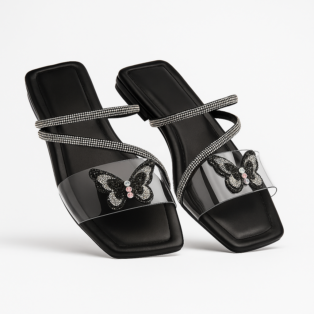 Elegant Butterfly Slippers