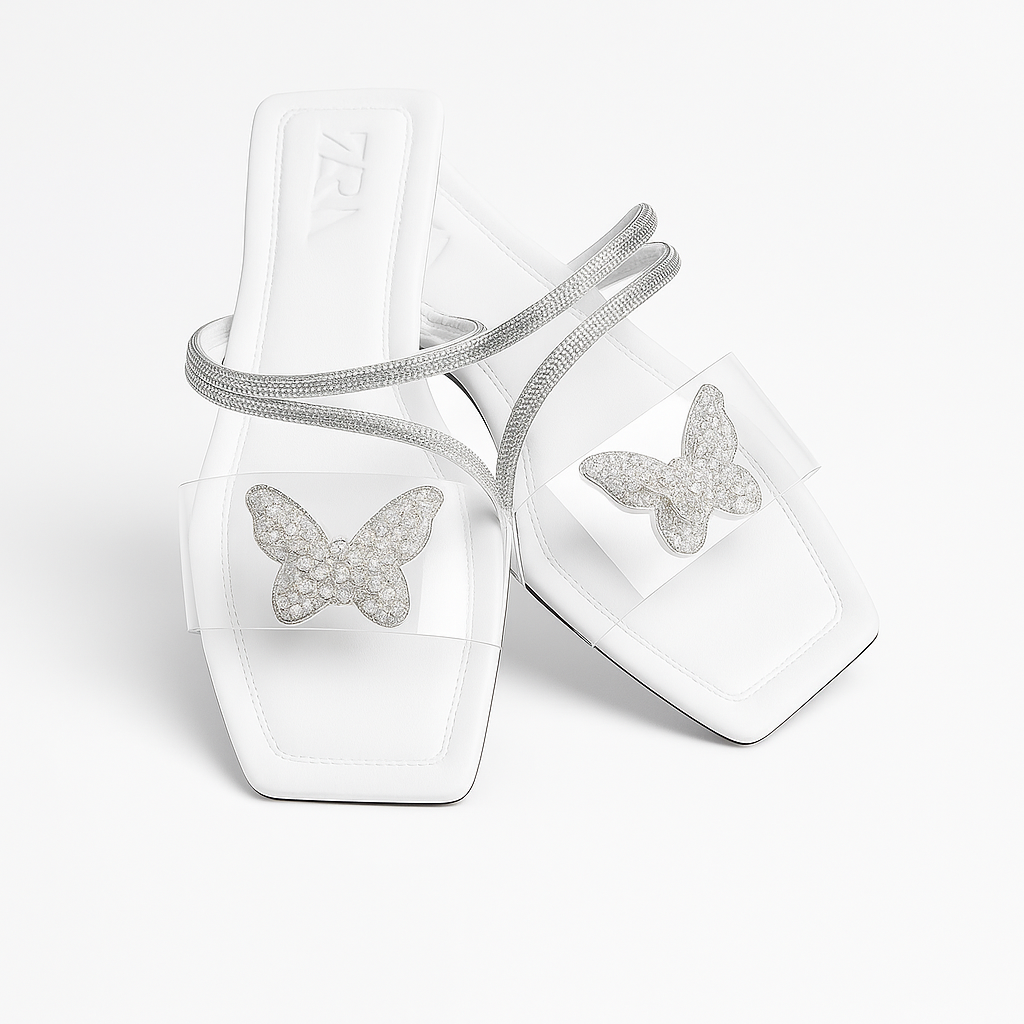 Elegant Butterfly Slippers