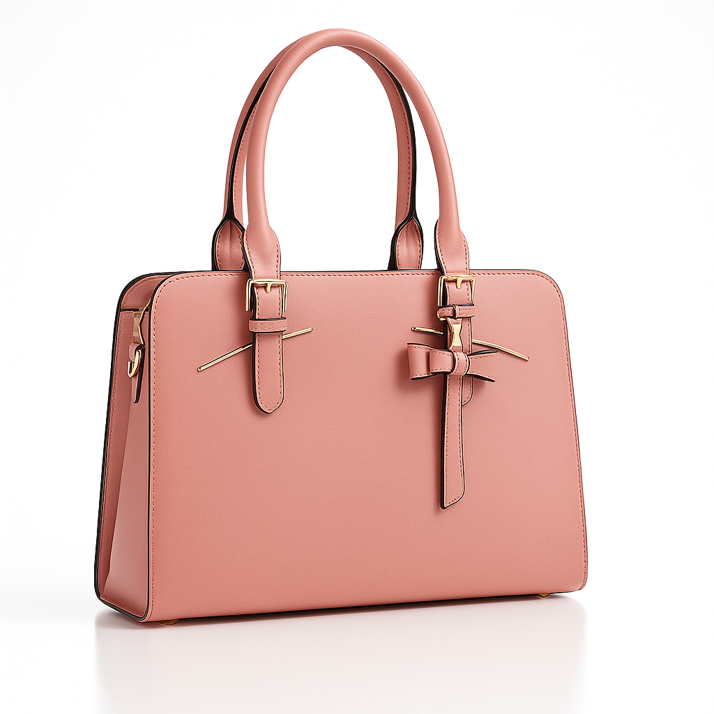 Viva Mode Signature Tote Set - Pink