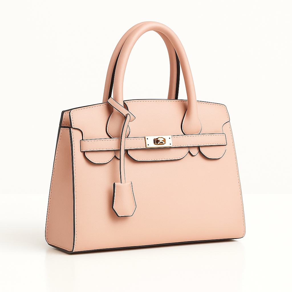 The Luxe Grace Tote - Peach