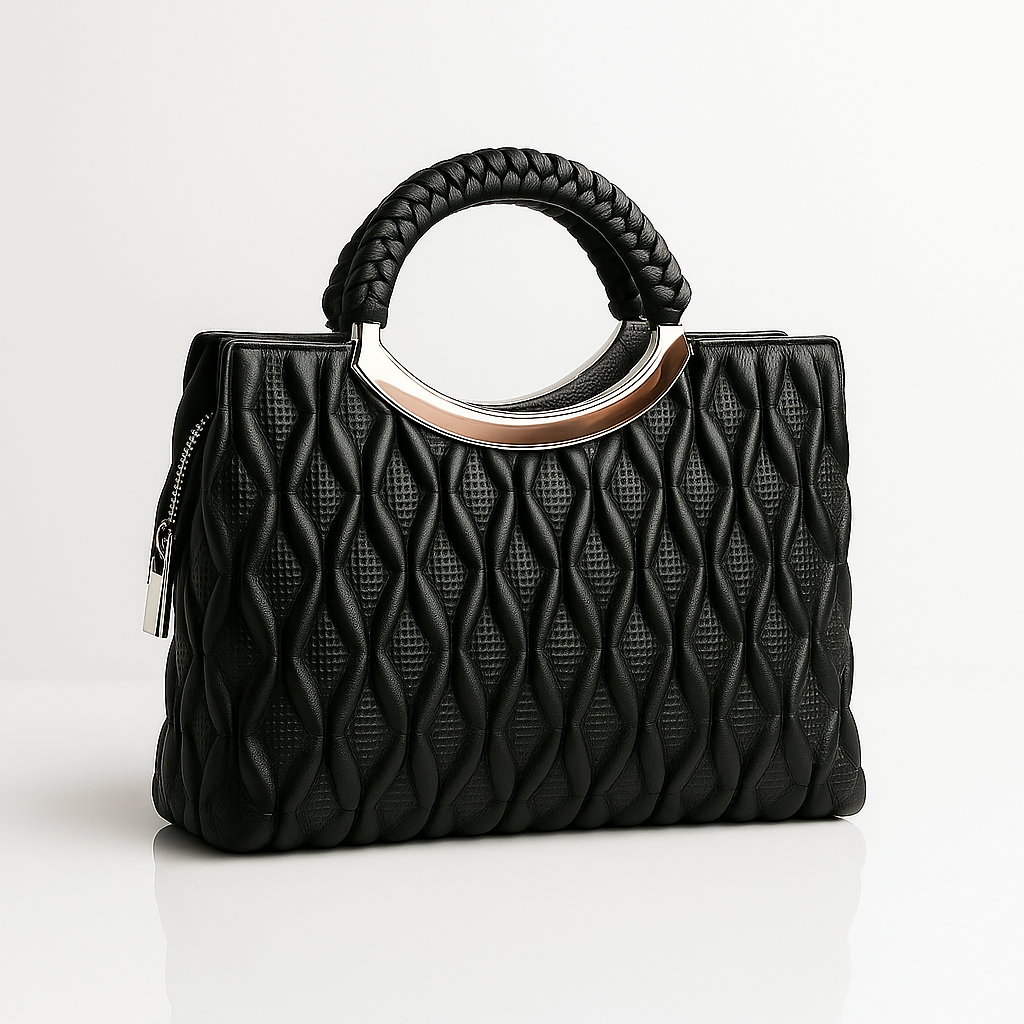 Velvet Wave Tote - Black