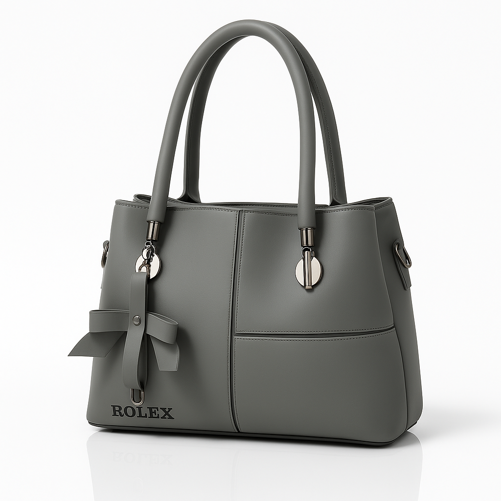 EliteGrace Triple Zip Tote - Grey