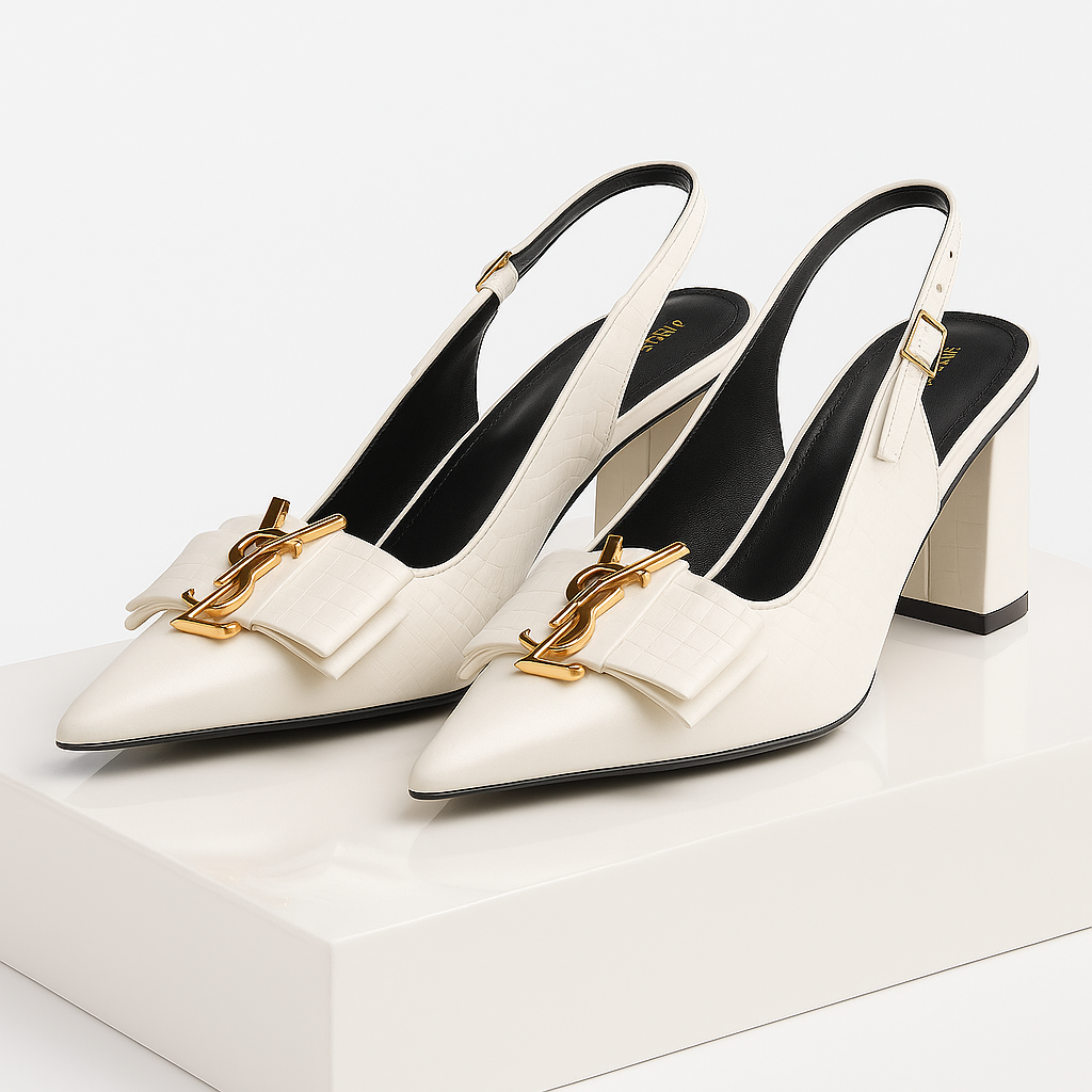 YSL Elegance Slingback Heels