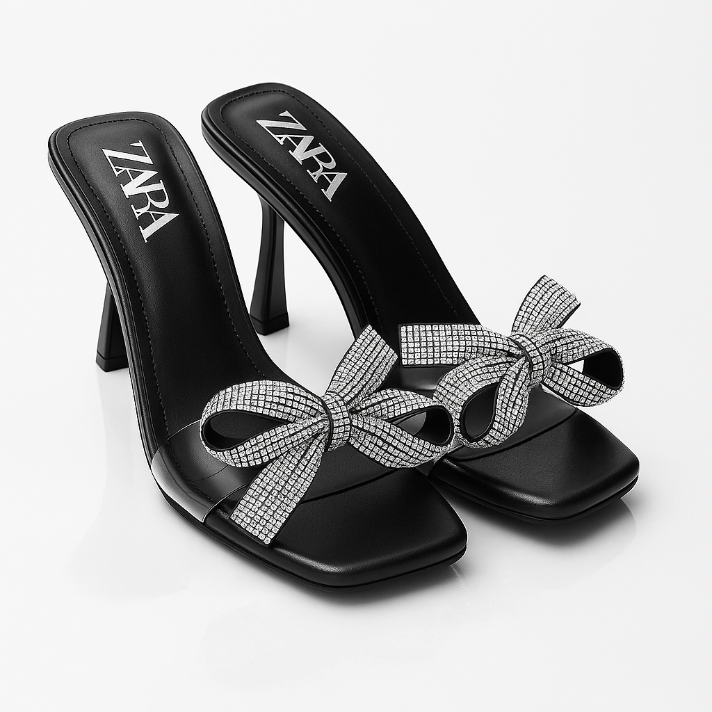 Zara Elegant Bow Heels