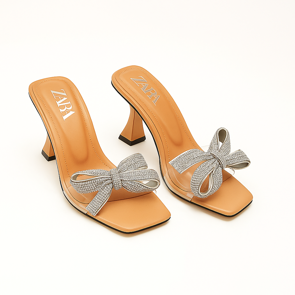 Zara Elegant Bow Heels