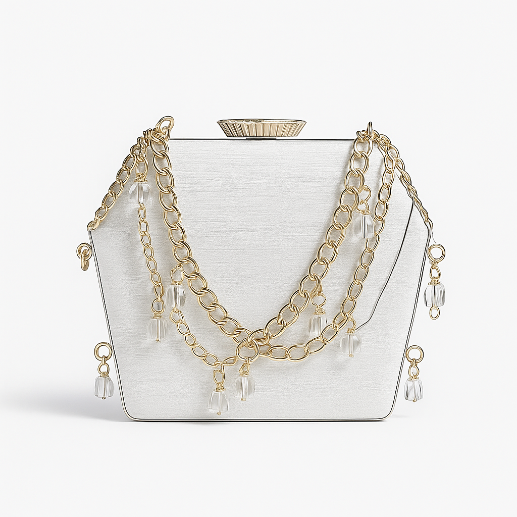 Crystal Frost Glam Clutch