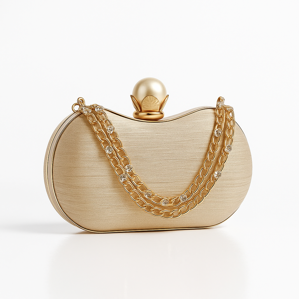 Royal Bloom Pearl Clutch