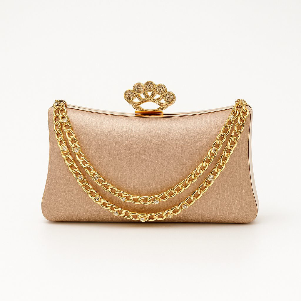Royal Blush Crown Clutch