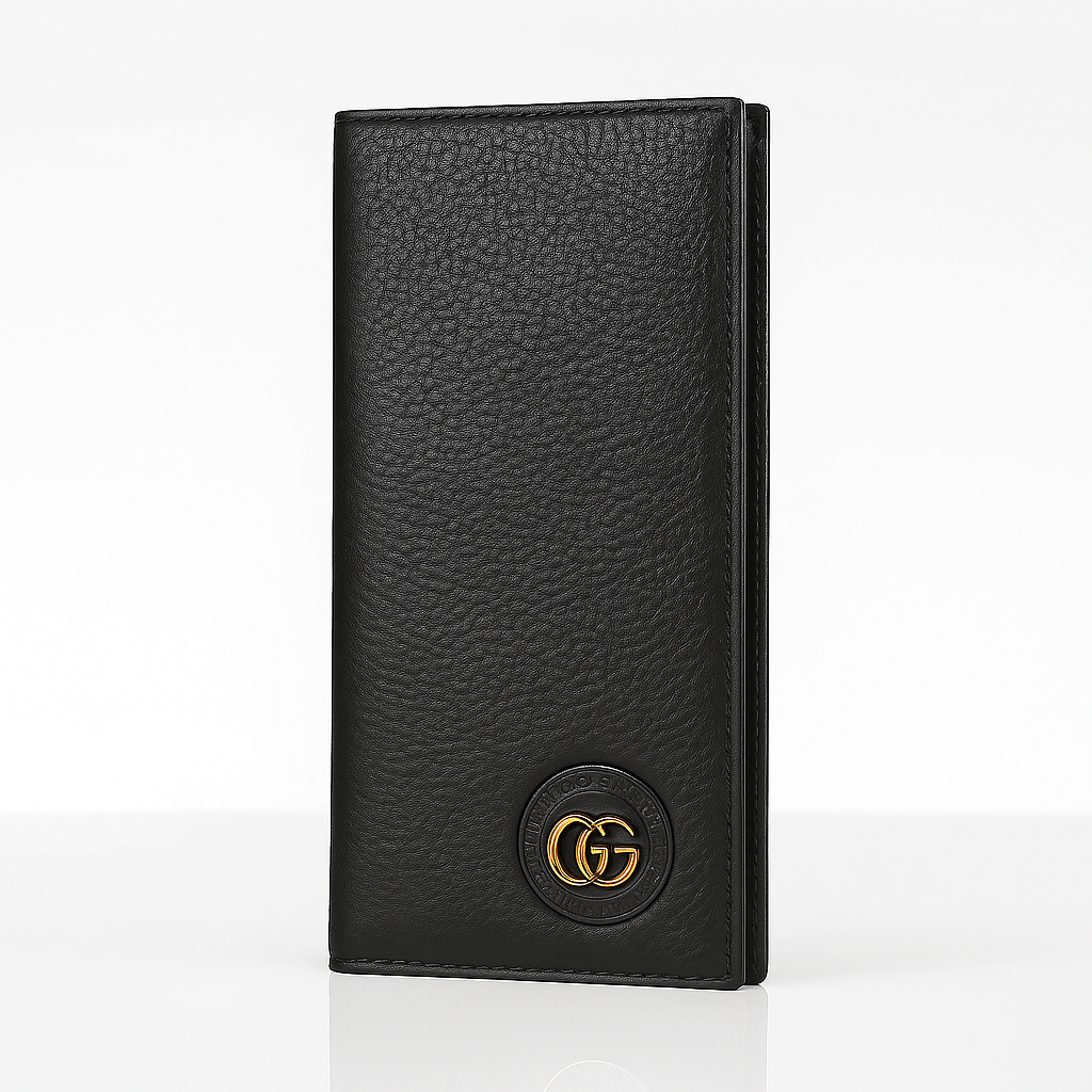 Gucci Black Leather Long Wallet