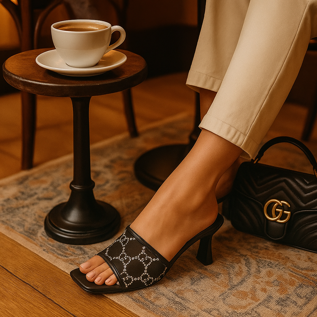 Gucci Elegant Embellished Mules